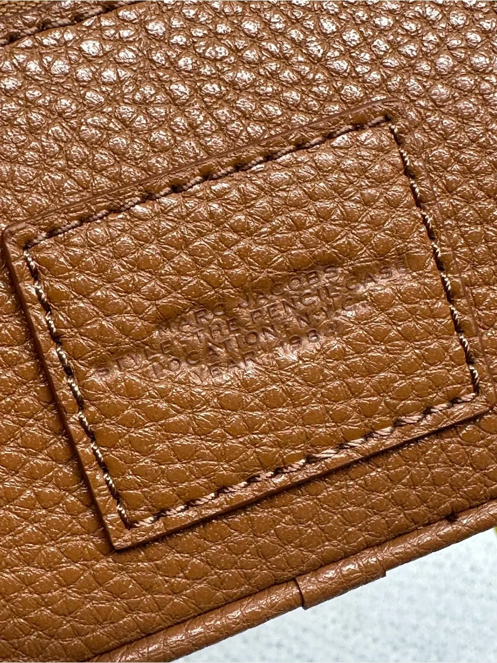 Marc Jacobs Pebbled Leather Pencil Case